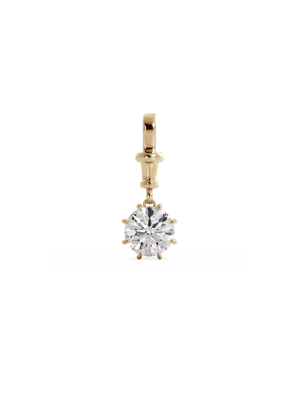 Round Diamond Bespoke Pendant - View 
