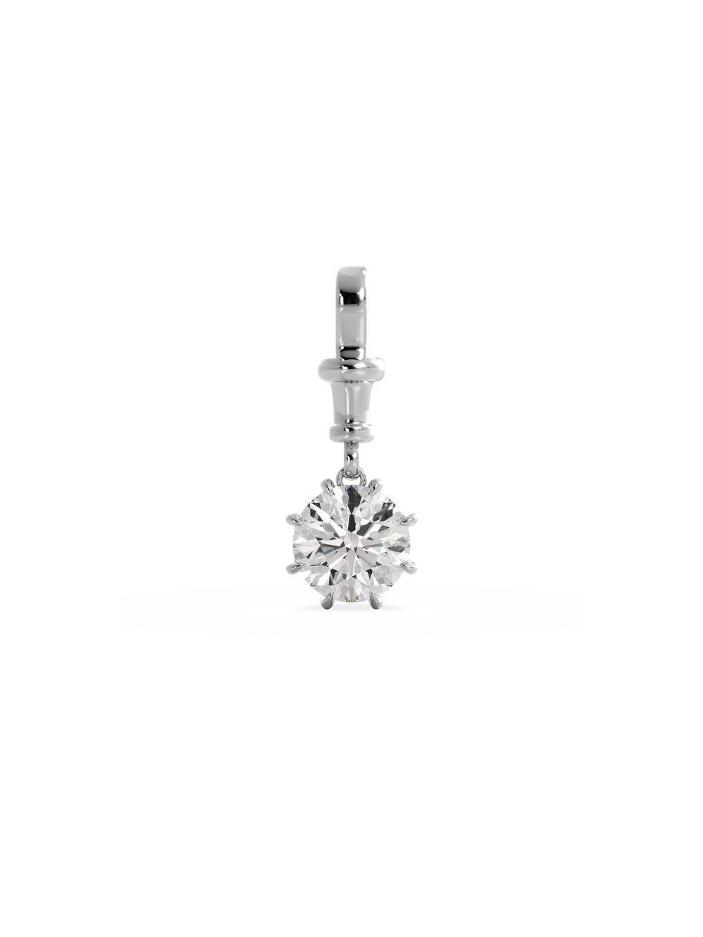 3.00ct Round Diamond Bespoke Pendant - View 