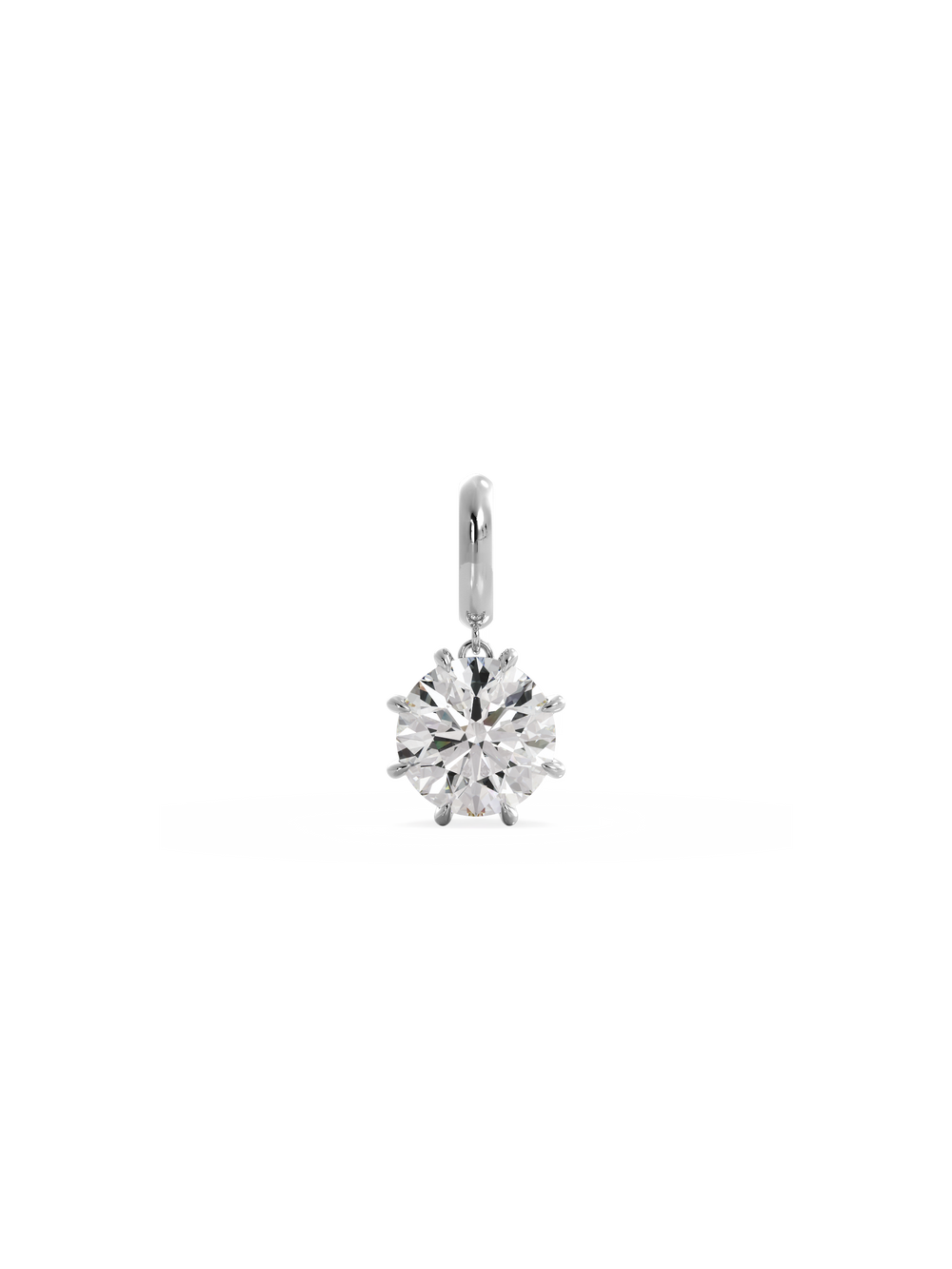 3.00ct Round Diamond Bespoke Pendant - View 