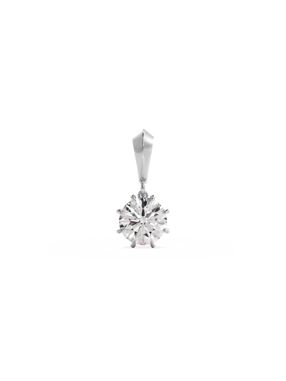 Round Diamond Bespoke Pendant - View 