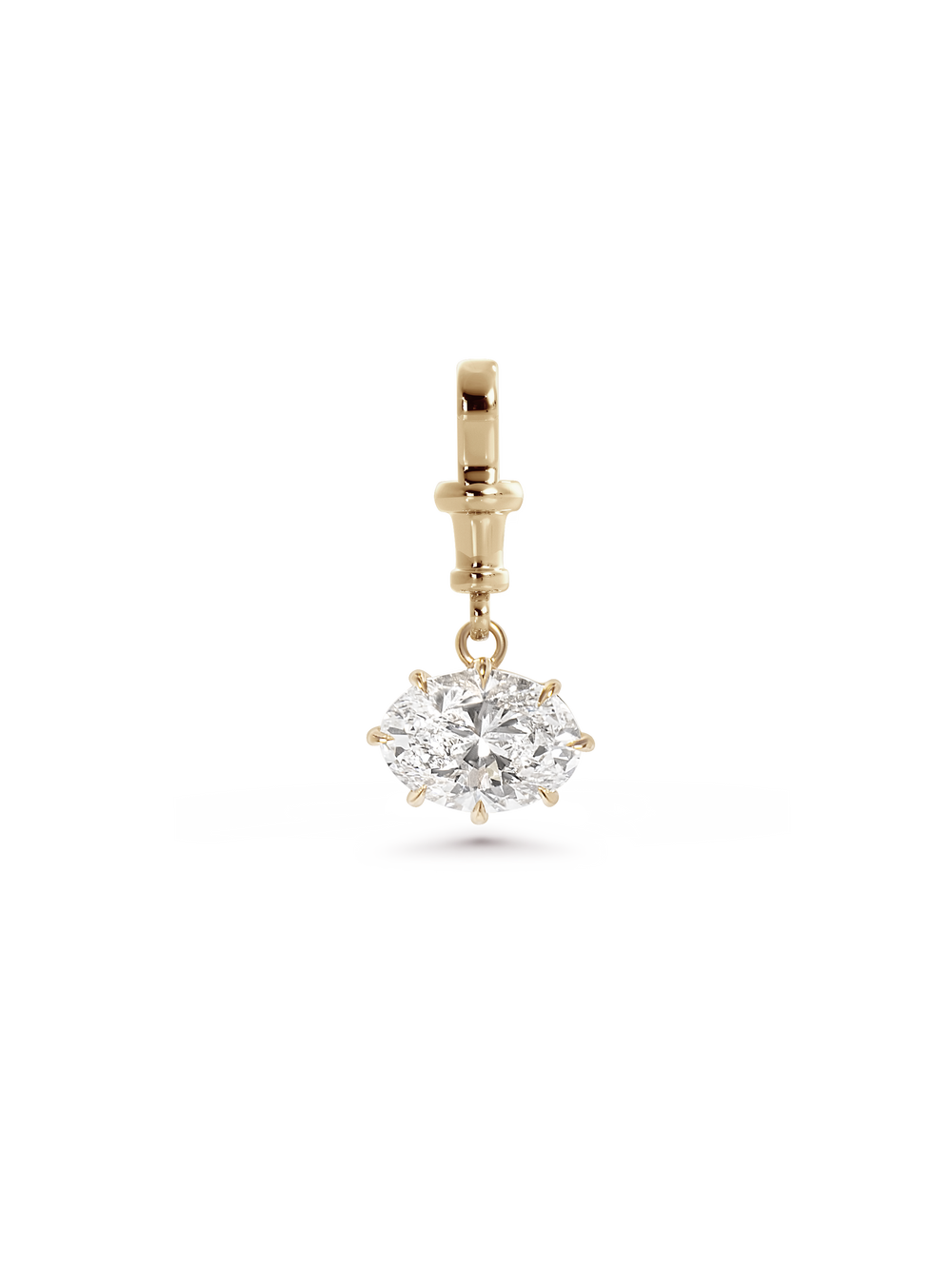 4.02ct Oval Diamond Bespoke Pendant - View 