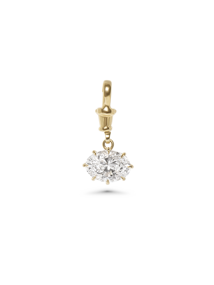 4.02ct Oval Diamond Bespoke Pendant