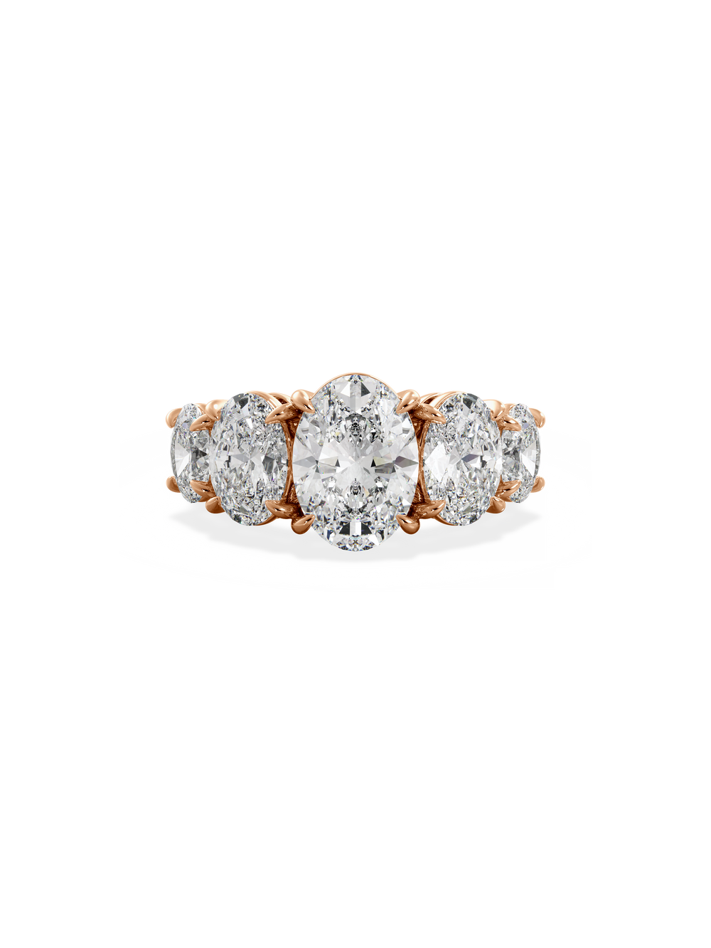 Oval Signature Five-Stone Ring - View 