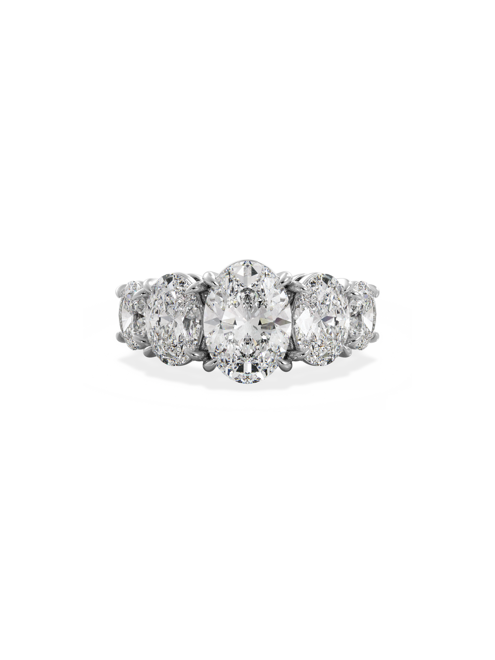 Oval Signature Five-Stone Ring - View 