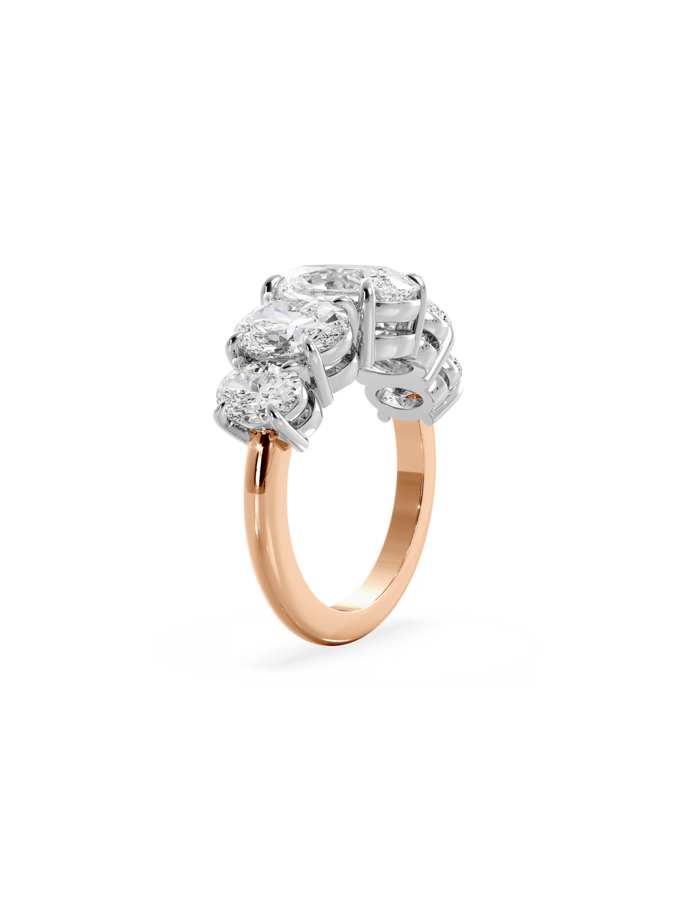 Oval Signature Five-Stone Ring - View 