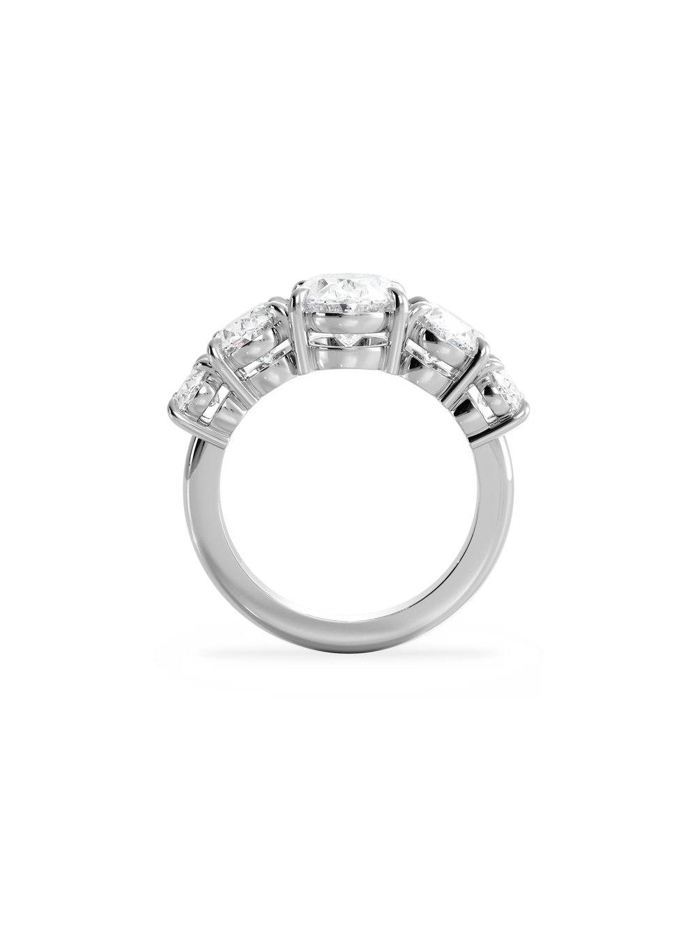 Oval Signature Five-Stone Ring - View 