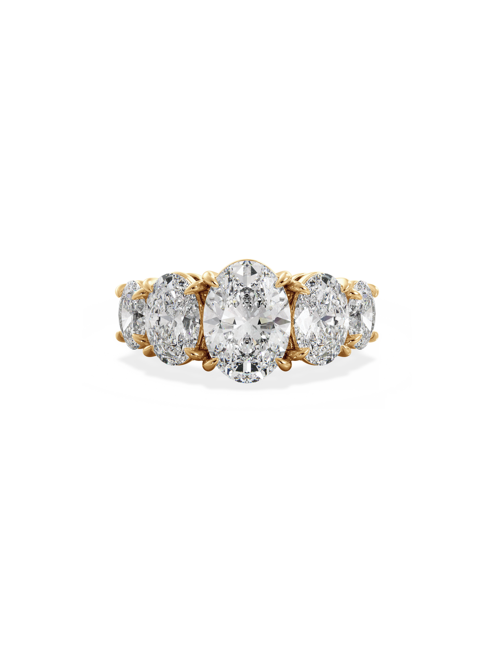 Oval Signature Five-Stone Ring - View 
