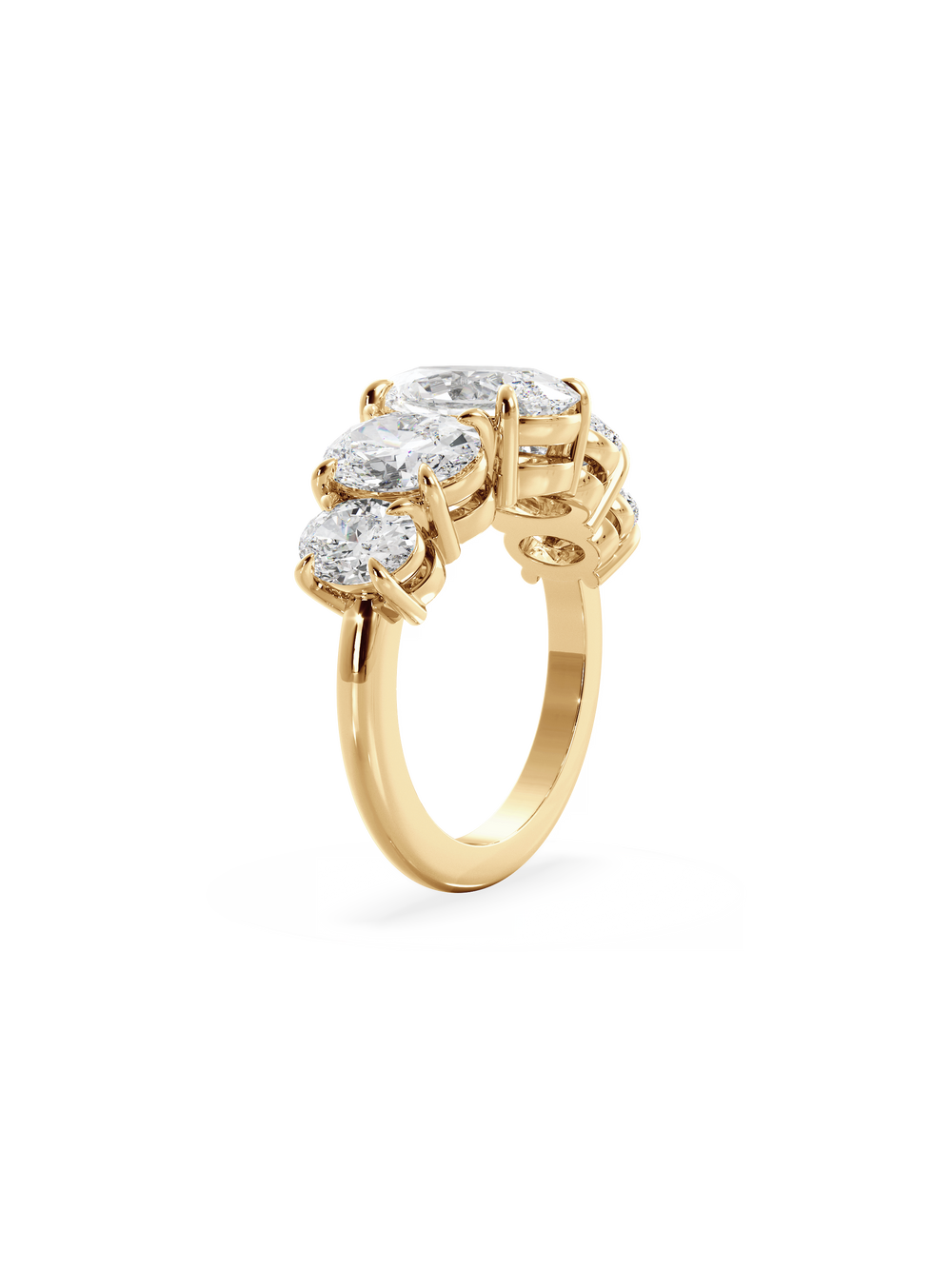 Oval Signature Five-Stone Ring - View 