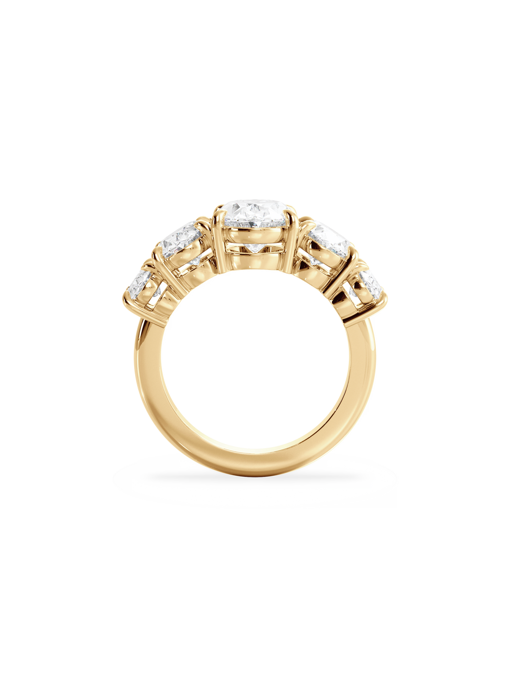 Oval Signature Five-Stone Ring - View 