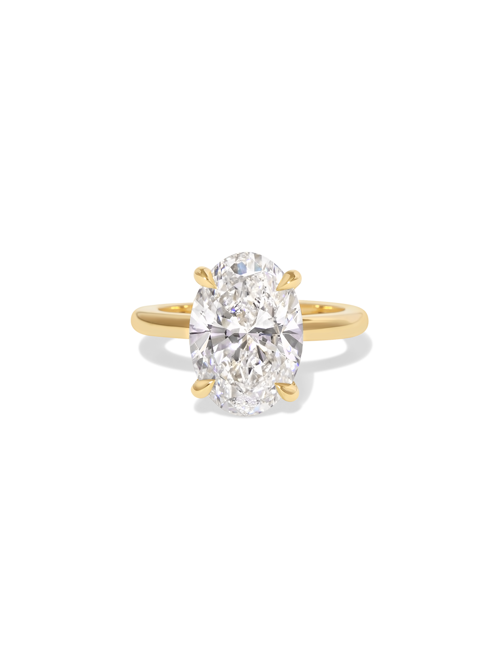 5.02ct Oval Ceremonial Solitaire Ring - View 