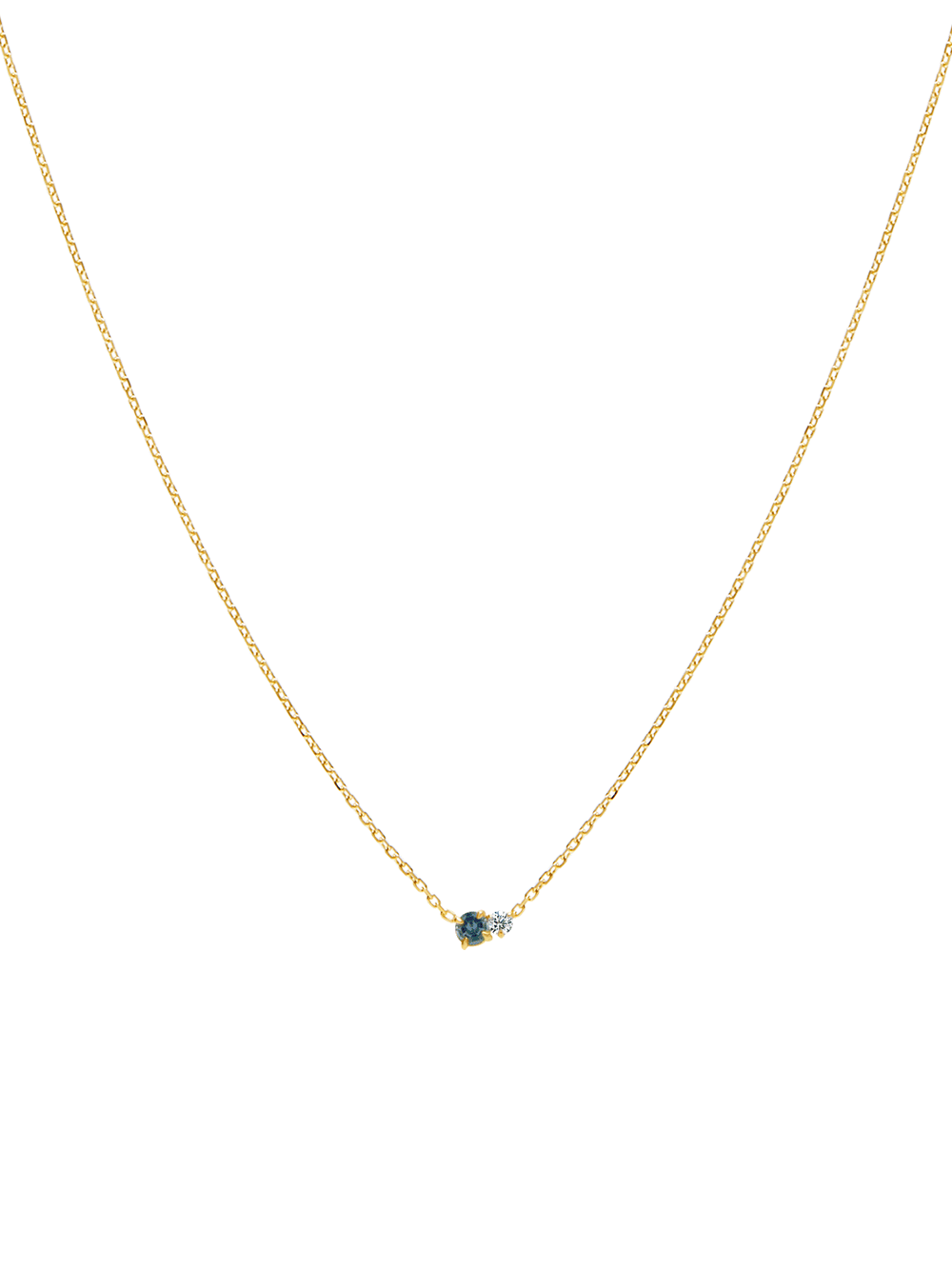 Duo Gem Necklace - View 