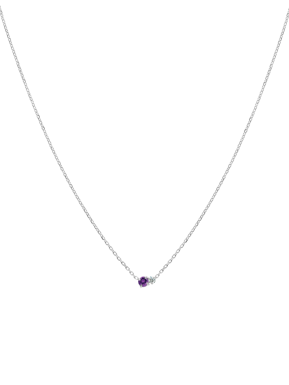 Duo Gem Necklace - View 