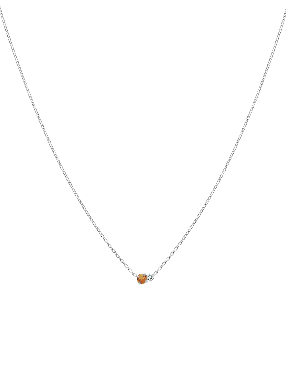 Duo Gem Necklace - View 