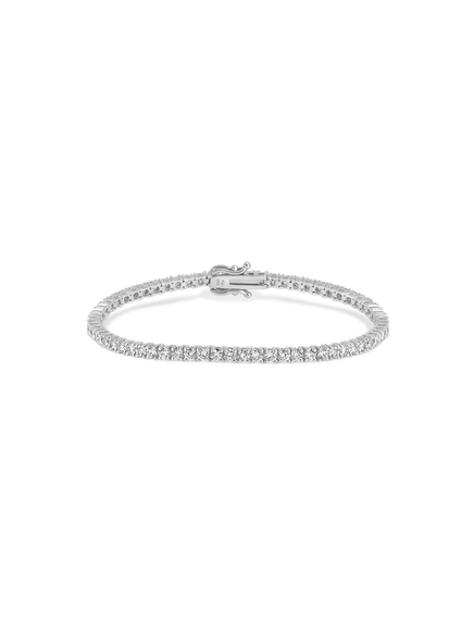 0.07ct Classic Tennis Bracelet - 18K White Gold (Natural Diamond)