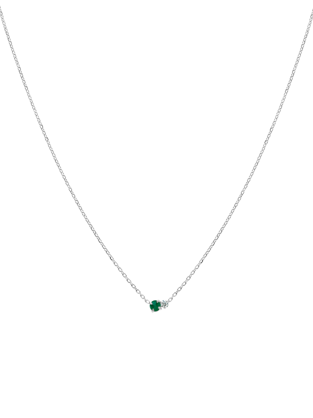 Duo Gem Necklace - View 
