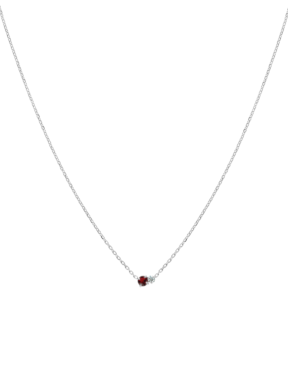 Duo Gem Necklace - View 