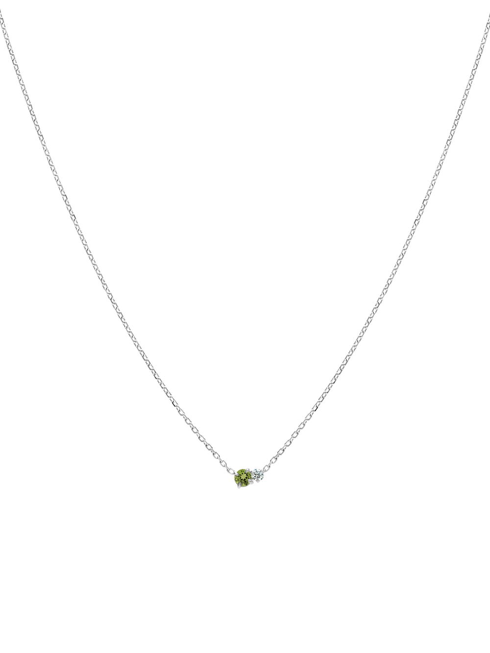 Duo Gem Necklace - View 