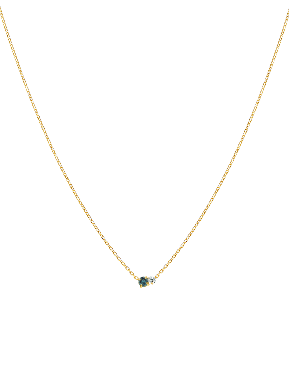 Duo Gem Necklace - View 
