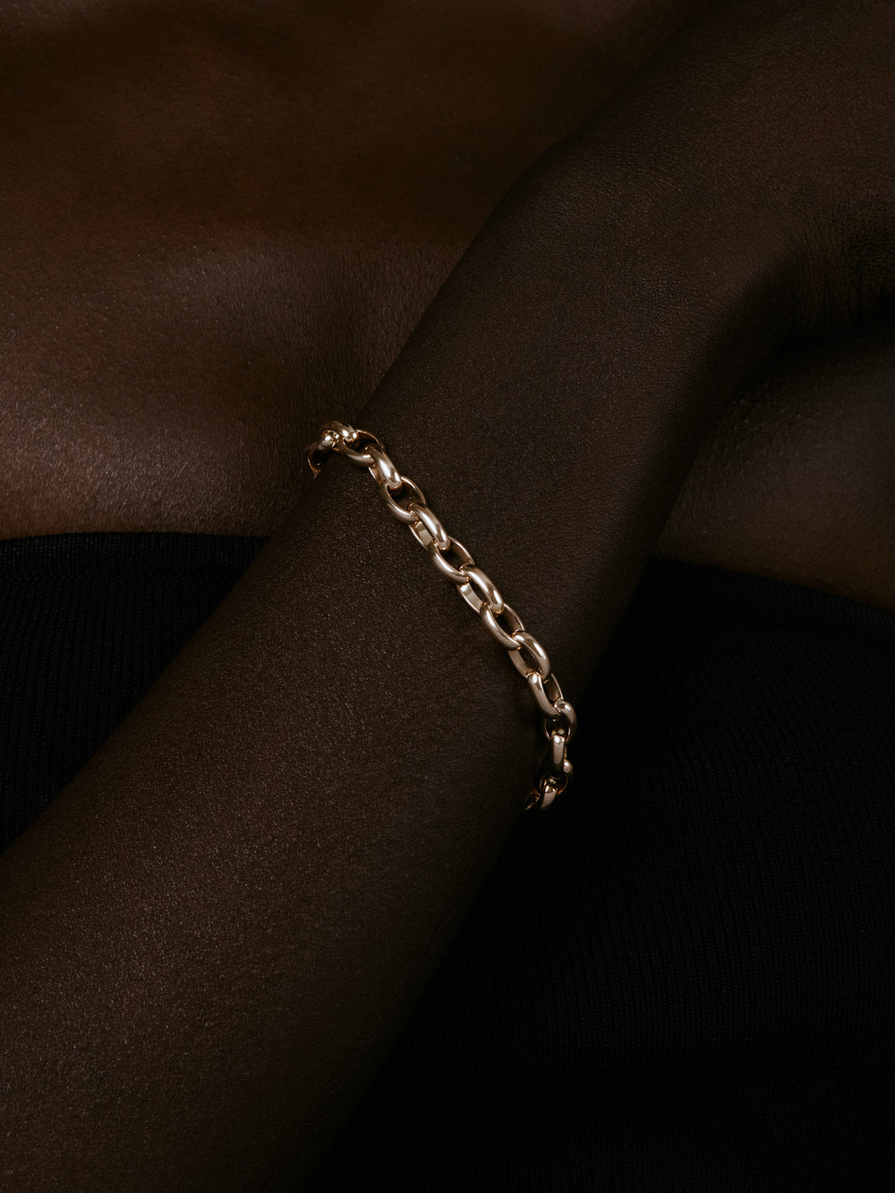 Bold Oval Belcher Bracelet - View 