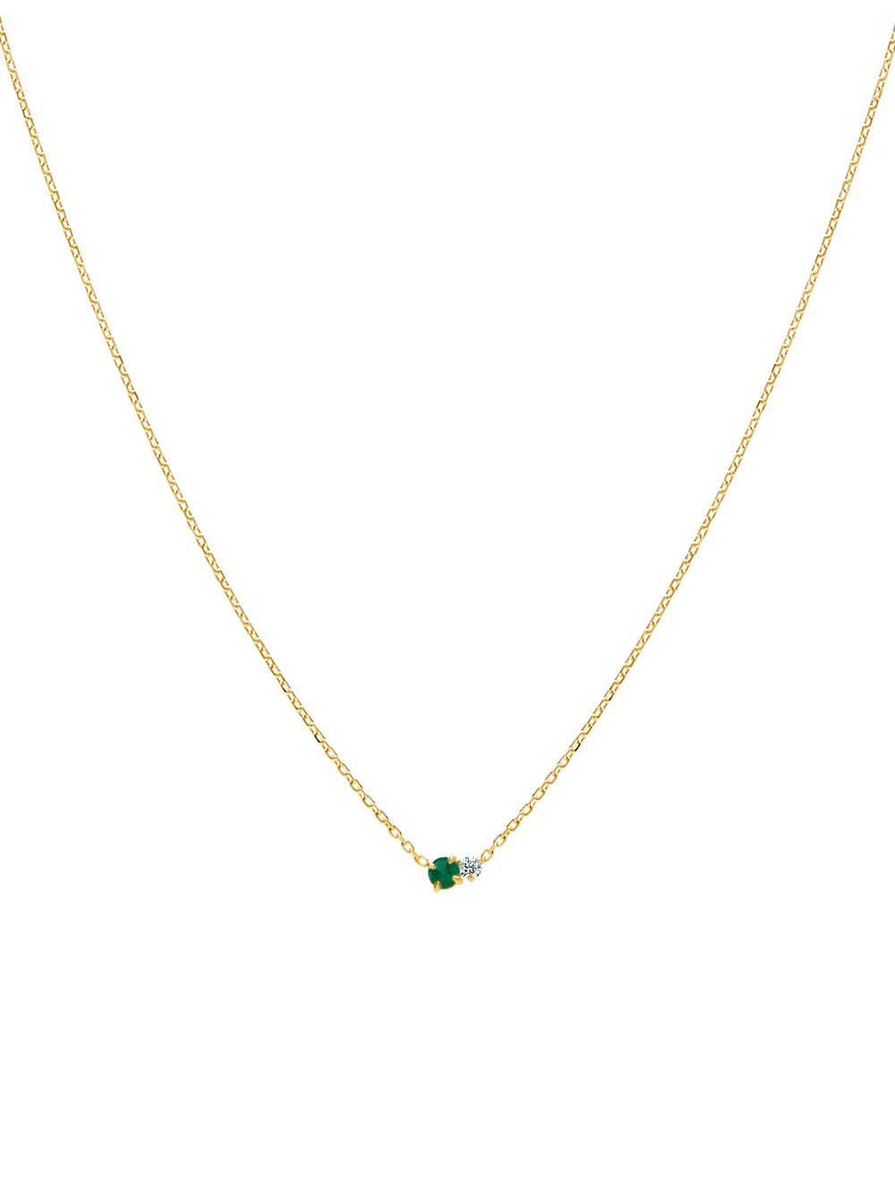 Duo Gem Necklace - View 