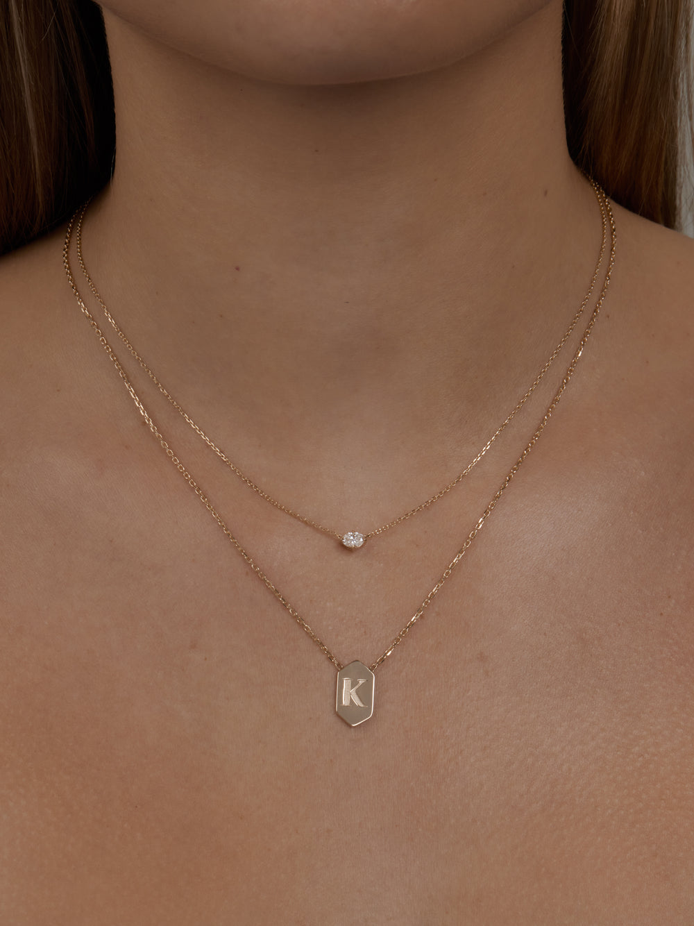 Initial Pendant Necklace - View 