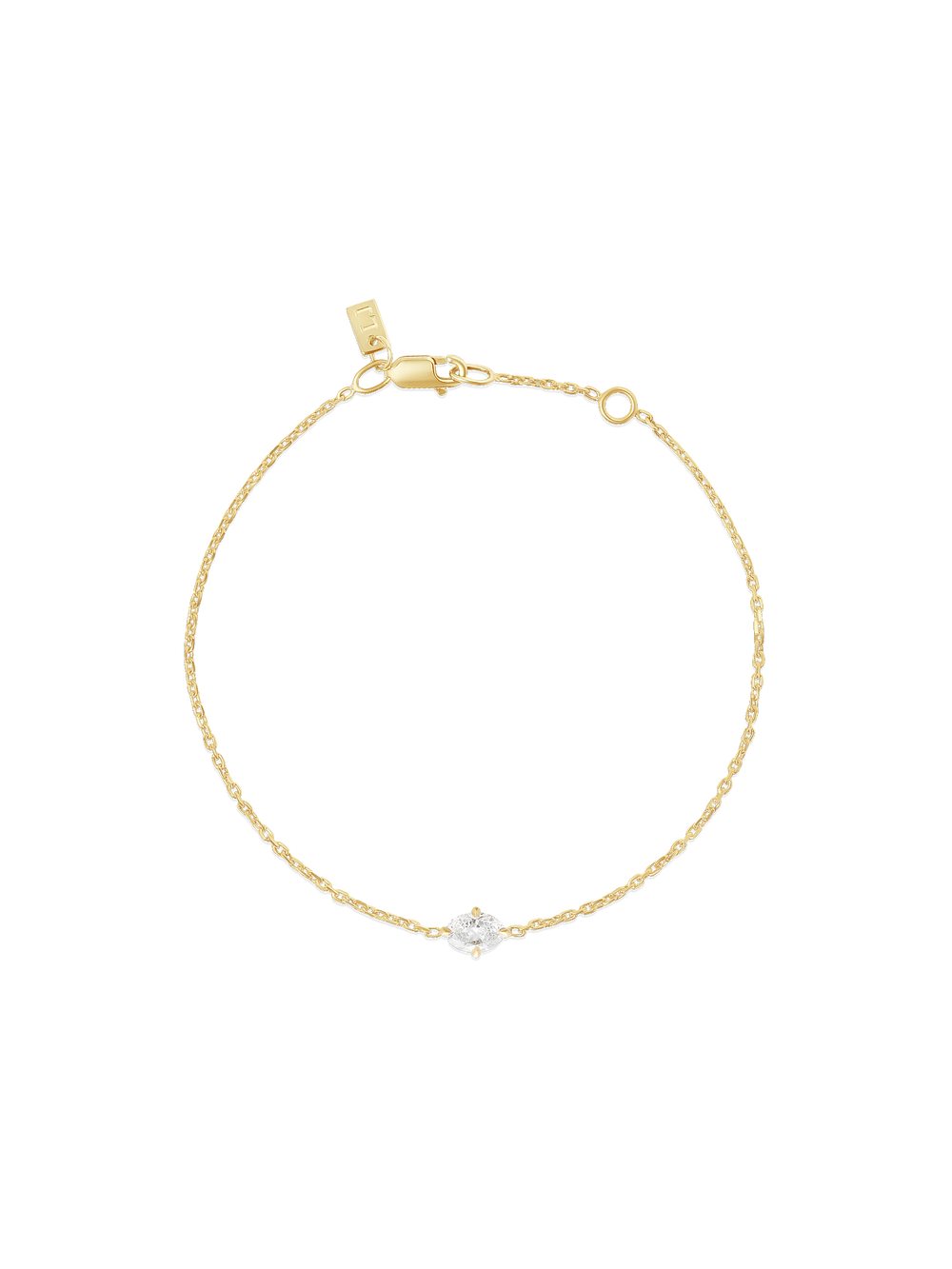 Oval Diamond Bracelet - View 