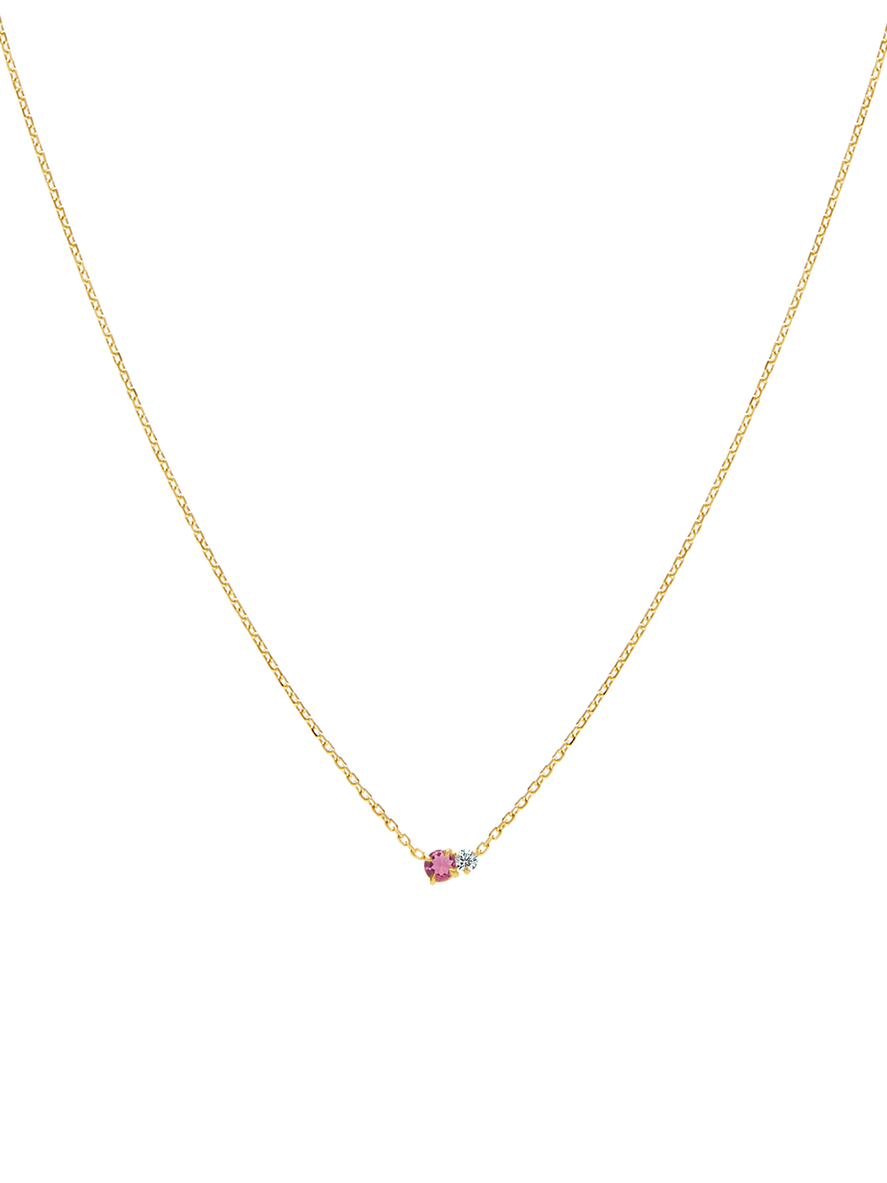 Duo Gem Necklace - View 