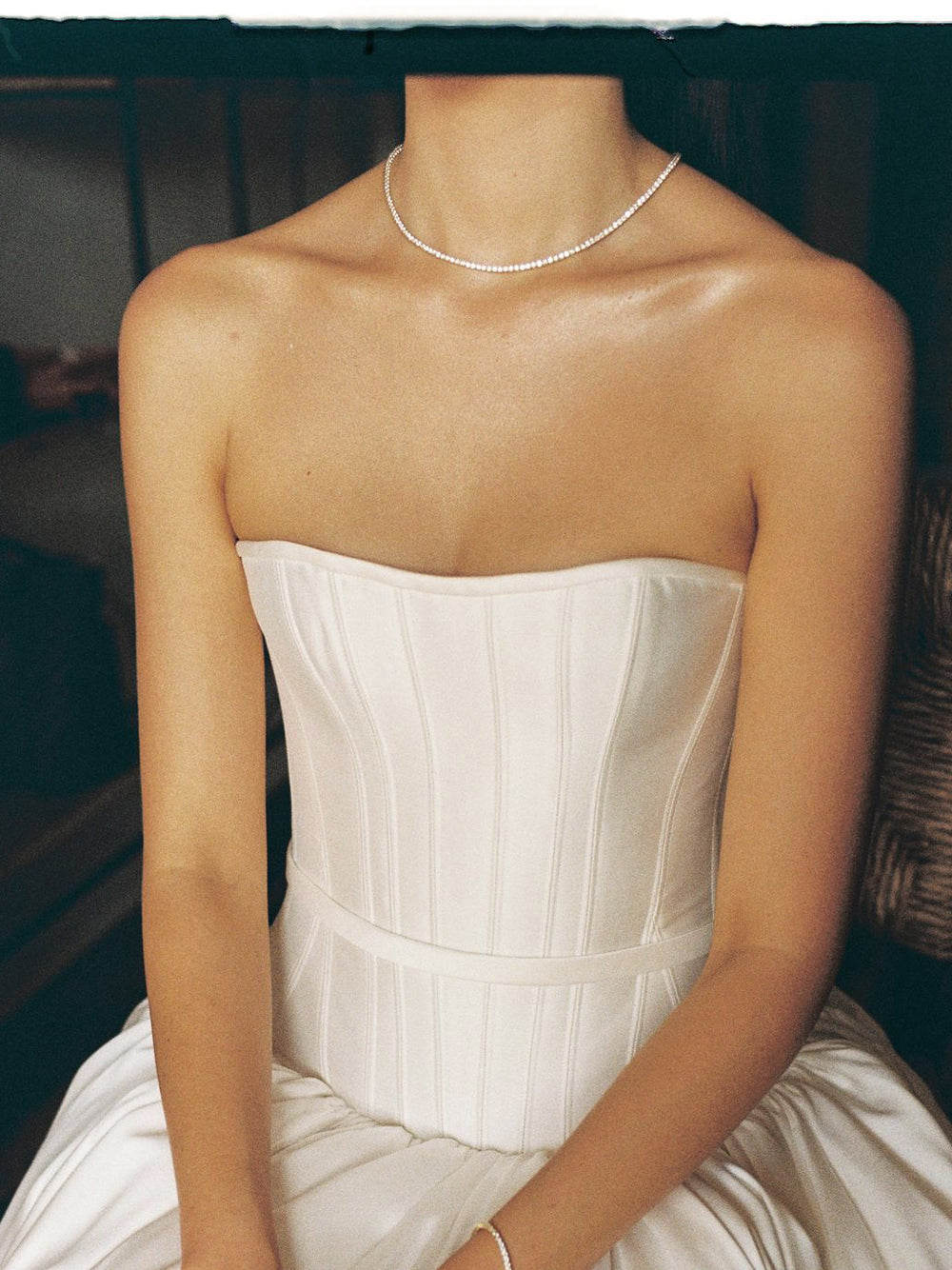 Classic Tennis Necklace - 18K Yellow Gold (Lab-Grown Diamond) - View 