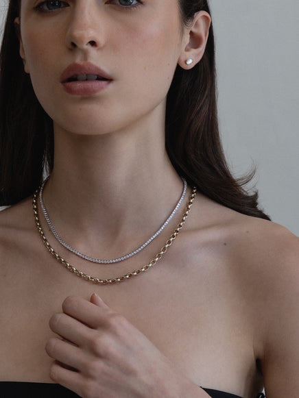 Classic Tennis Necklace - Lab-Grown Diamond