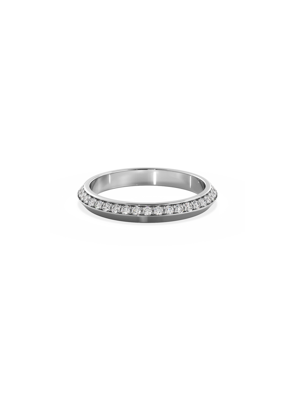 Diamond Knife Edge Ring