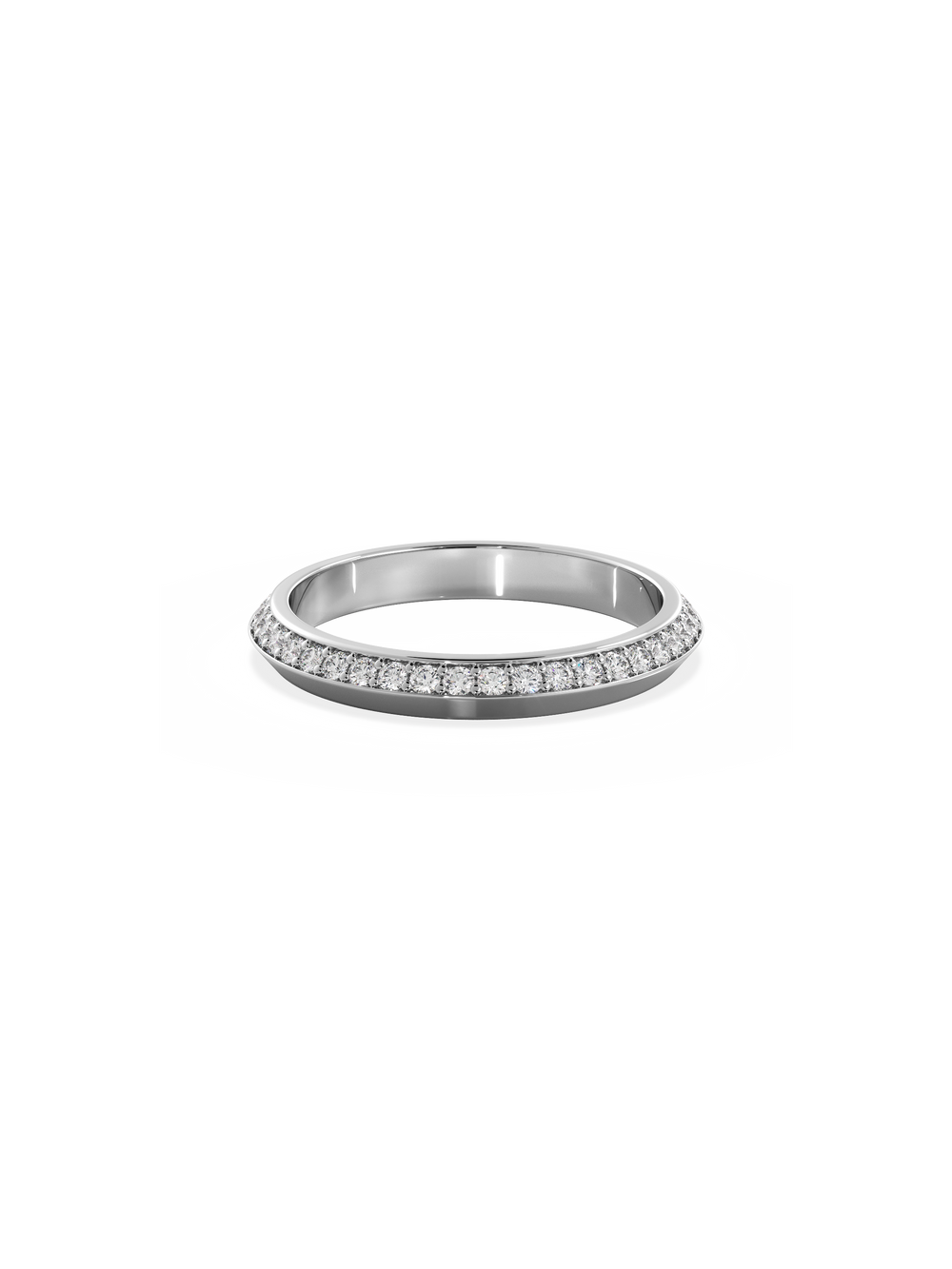 Diamond Knife Edge Ring