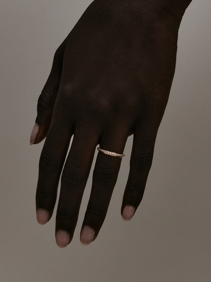 Diamond Knife Edge Ring