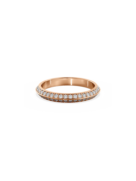 Double Diamond Knife Edge Ring