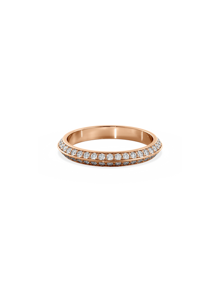 Double Diamond Knife Edge Ring