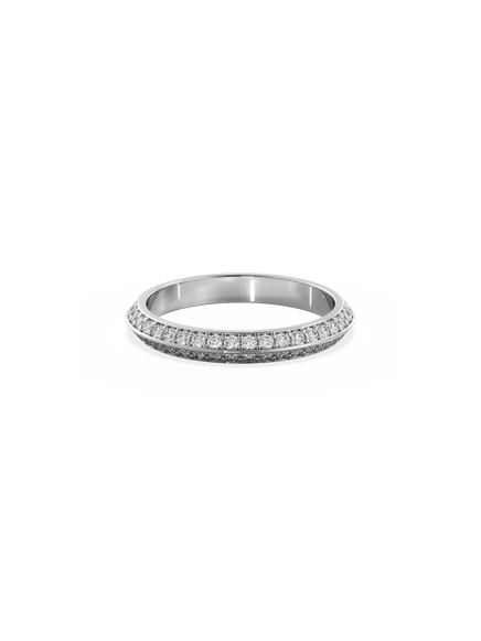 Double Diamond Knife Edge Ring