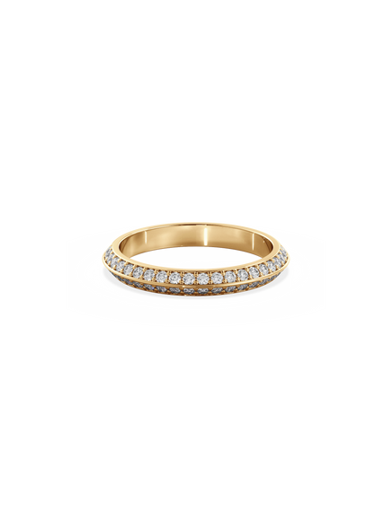 Double Diamond Knife Edge Ring