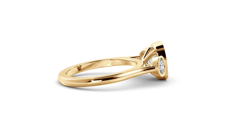 Elongated Cushion Bezel Cosmic Trio
