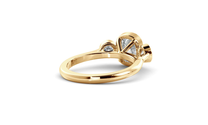 Elongated Cushion Bezel Cosmic Trio