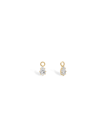 0.50ct Pear Diamond Drop Earrings