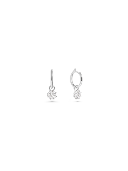 0.50ct Round Diamond Drop Earrings