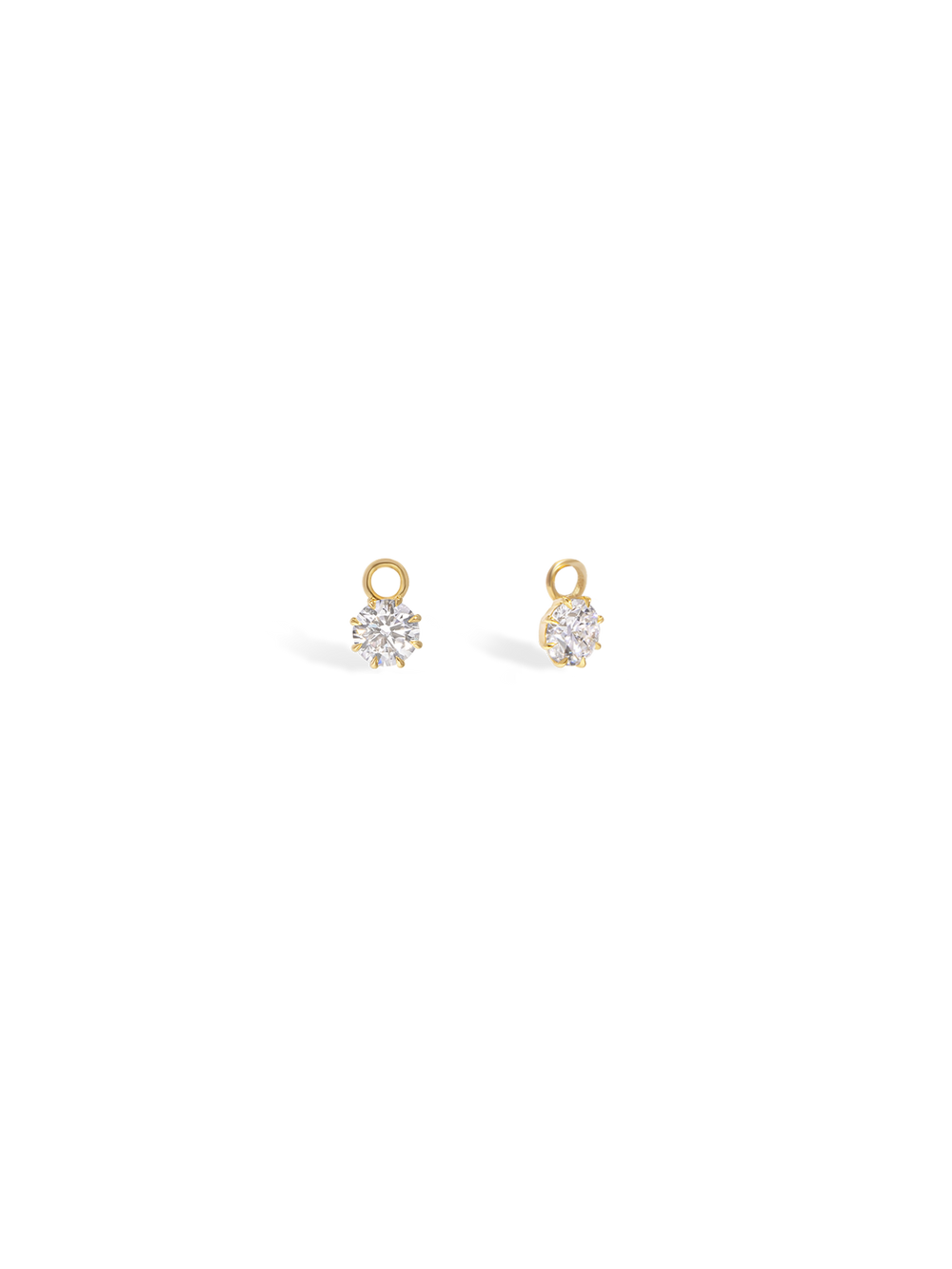 0.50ct Round Diamond Drop Earrings - View 