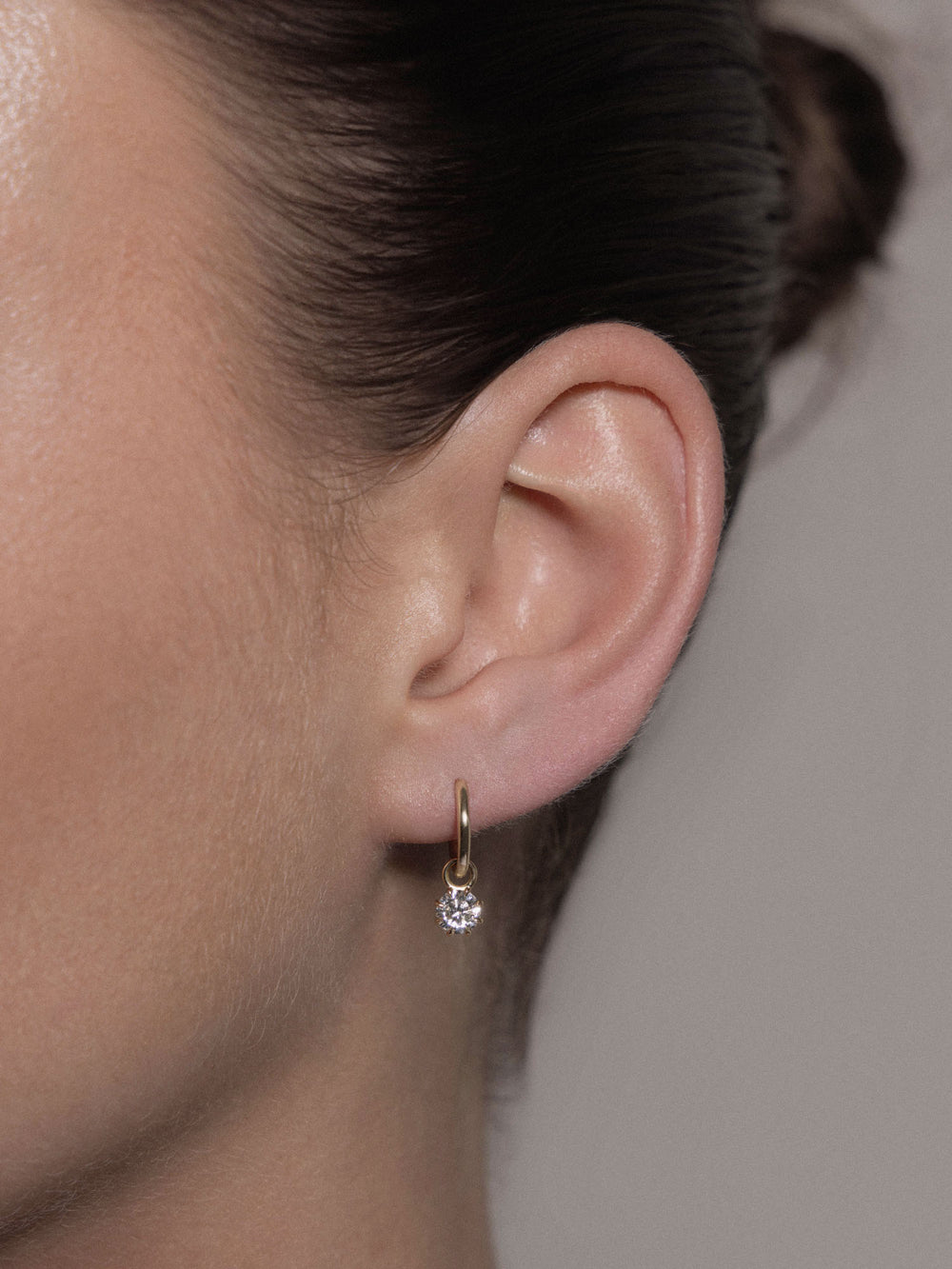 0.50ct Round Diamond Drop Earrings - View 