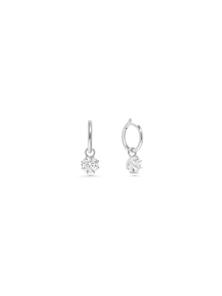 0.90ct Round Diamond Drop Earrings