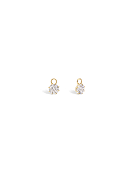 0.90ct Round Diamond Drop Earrings