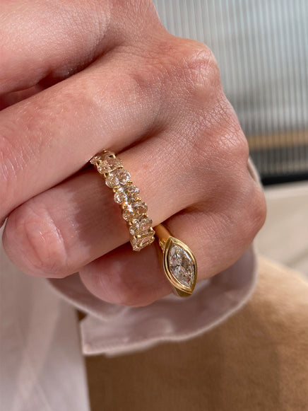 0.25ct Champagne Diamond Cleo Ring