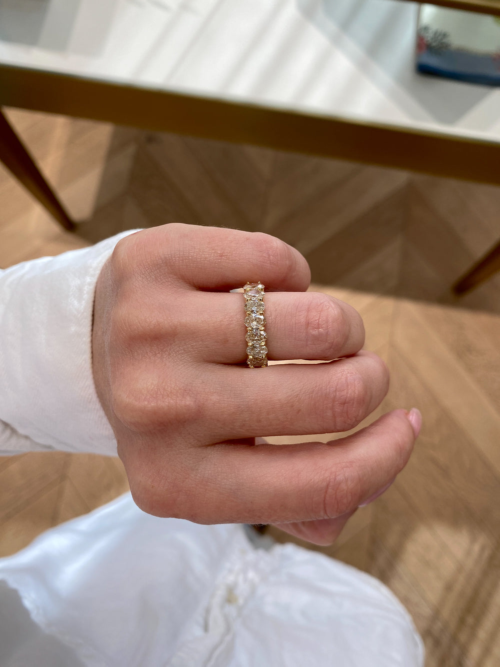 0.25ct Champagne Diamond Cleo Ring