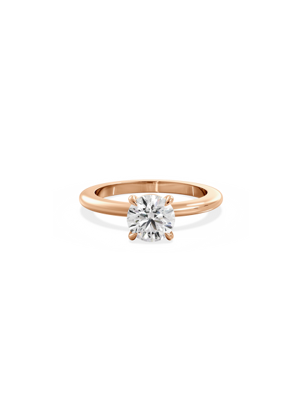 Round Ceremonial Solitaire Ring