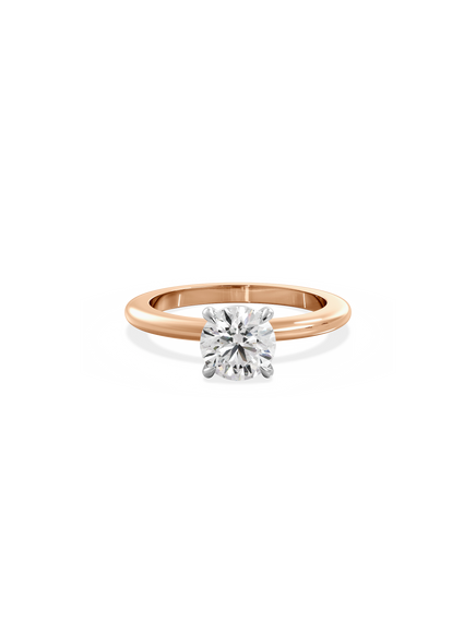 Round Ceremonial Solitaire Ring