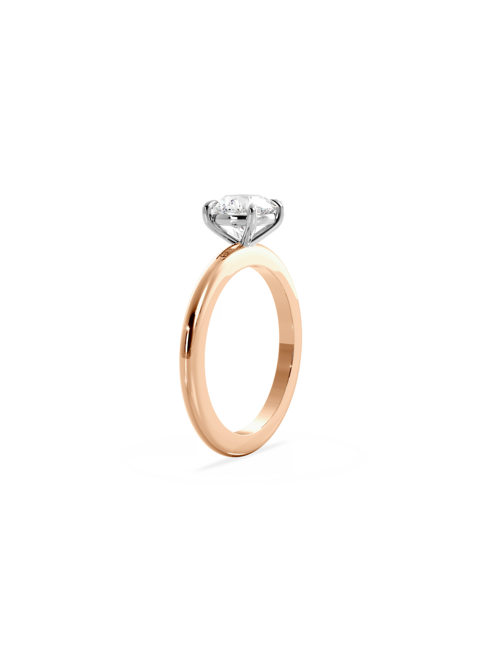 Round Ceremonial Solitaire Ring - View 