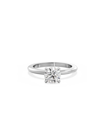 Round Ceremonial Solitaire Ring